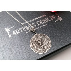 Medallion Metatron 925 Sterling Silver Pendant - Angel Symbols Pendant - Archangel Metatron - Meditation Necklace