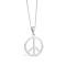 Peace Symbol 925 Sterling Silver Pendant - Handmade Peace Pendant - Love and Peace Necklace