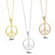 Peace Symbol 925 Sterling Silver Pendant - Handmade Peace Pendant - Love and Peace Necklace